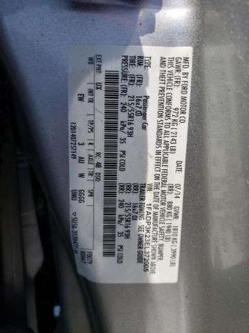 Photo 10 from auction – 2014 FORD FOCUS SE with VIN 1FADP3K23EL372005