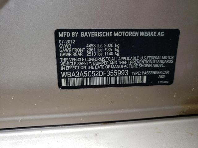 Photo 10 from auction – 2013 BMW 328I with VIN WBA3A5C52DF355993