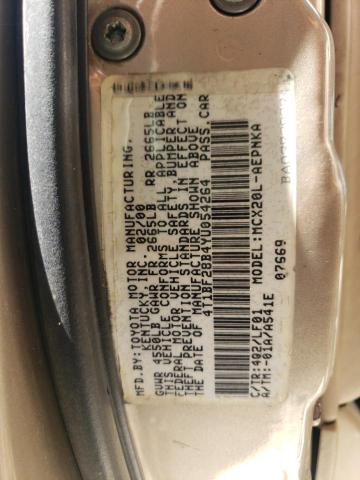 Photo 10 from auction – 2000 TOYOTA AVALON XL with VIN 4T1BF28B4YU054264