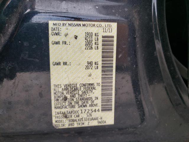 Photo 10 from auction – 2014 NISSAN ALTIMA with VIN 1N4AL3AP3EC172544