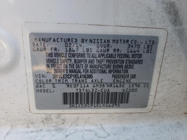 Photo 10 from auction – 2014 NISSAN VERSA NOTE with VIN 3N1CE2CP1EL416395