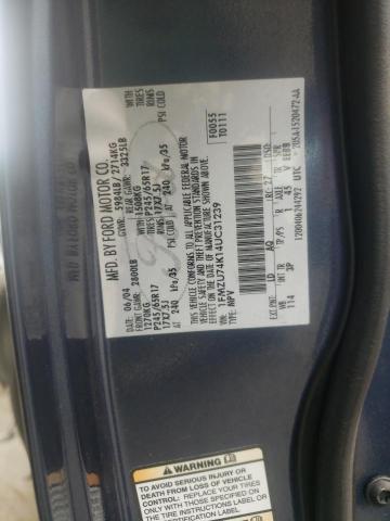 Photo 10 from auction – 2004 FORD EXPLORER E with VIN 1FMZU74K14UC31239