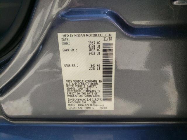 Photo 10 from auction – 2019 NISSAN ALTIMA S with VIN 1N4BL4BVXKC141875