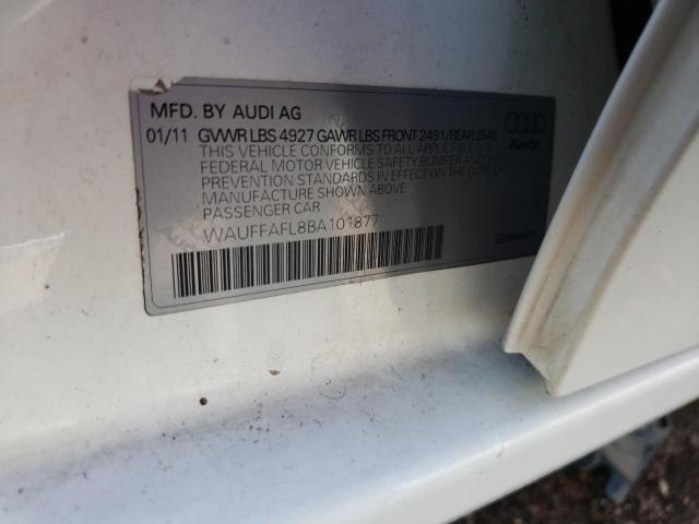 Photo 10 from auction – 2011 AUDI A4 PREMIUM with VIN WAUFFAFL8BA101877