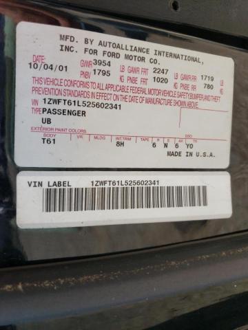 Photo 10 from auction – 2002 MERCURY COUGAR V6 with VIN 1ZWFT61L525602341