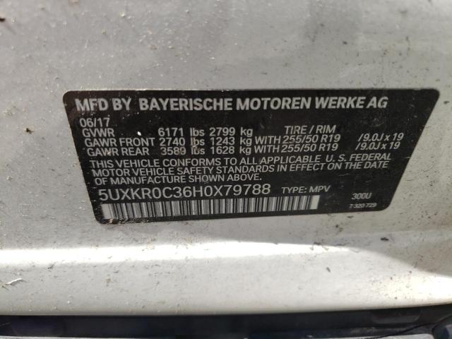 Photo 10 from auction – 2017 BMW X5 XDRIVE3 with VIN 5UXKR0C36H0X79788