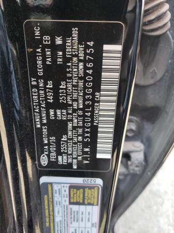 Photo 10 from auction – 2016 KIA OPTIMA EX with VIN 5XXGU4L33GG046754