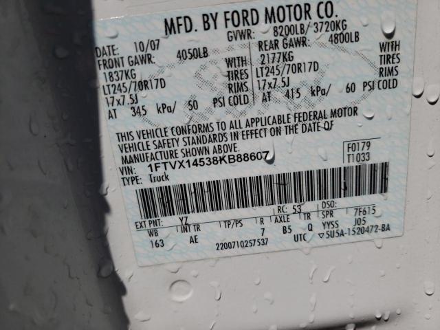 Photo 10 from auction – 2008 FORD F150 with VIN 1FTVX14538KB88607