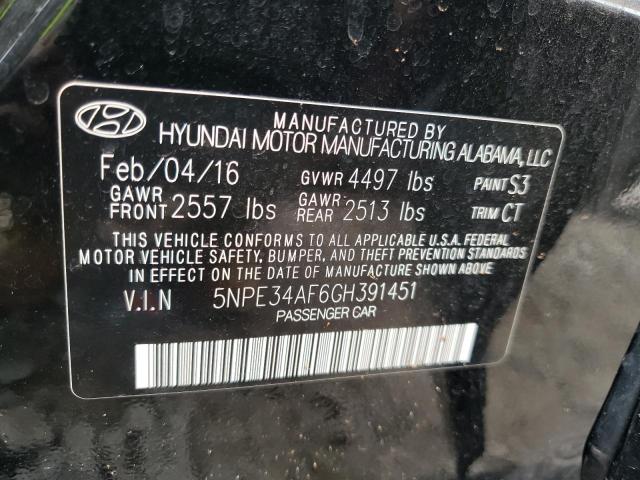 Photo 10 from auction – 2016 HYUNDAI SONATA with VIN 5NPE34AF6GH391451