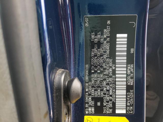 Photo 10 from auction – 2007 TOYOTA HIGHLANDER with VIN JTEGD21A170171318