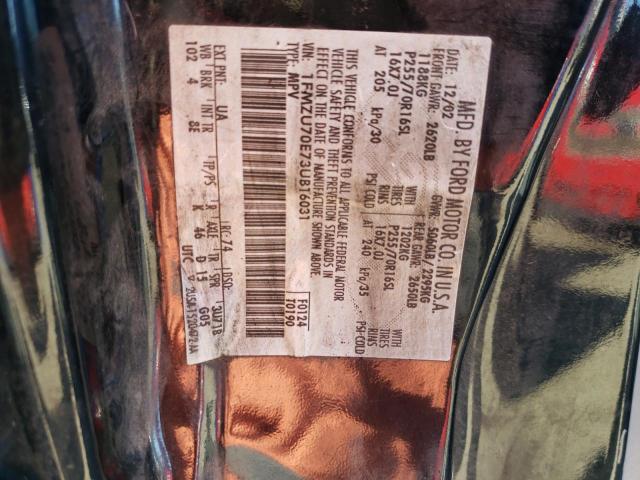 Photo 10 from auction – 2003 FORD EXPLORER S with VIN 1FMZU70E73UB16031