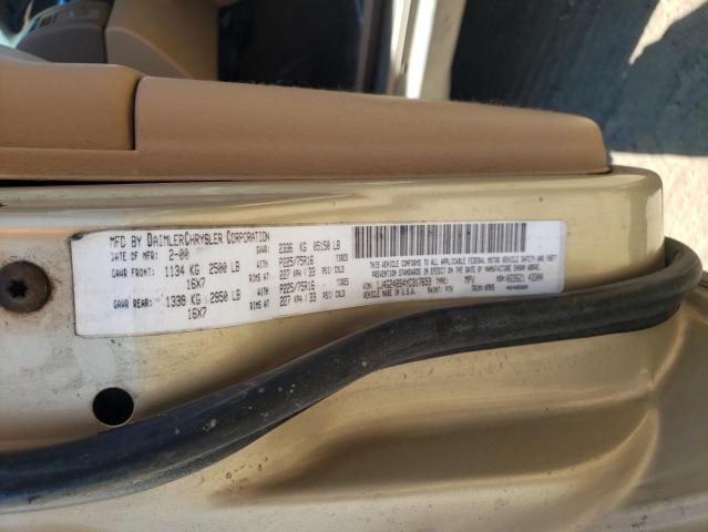 Photo 10 from auction – 2000 JEEP GRAND CHER with VIN 1J4G248S4YC317659