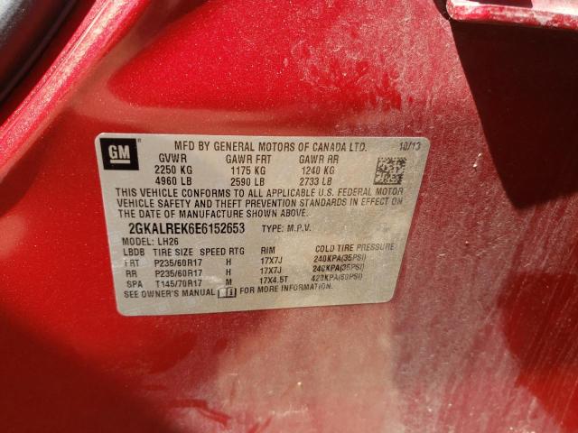 Photo 10 from auction – 2014 GMC TERRAIN SL with VIN 2GKALREK6E6152653