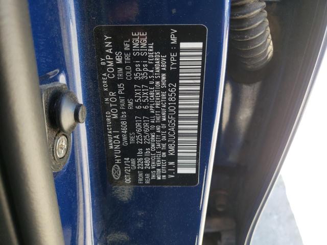 Photo 10 from auction – 2015 HYUNDAI TUCSON with VIN KM8JUCAG5FU018562