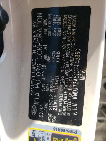 Photo 10 from auction – 2012 KIA SOUL with VIN KNDJT2A51C7448860