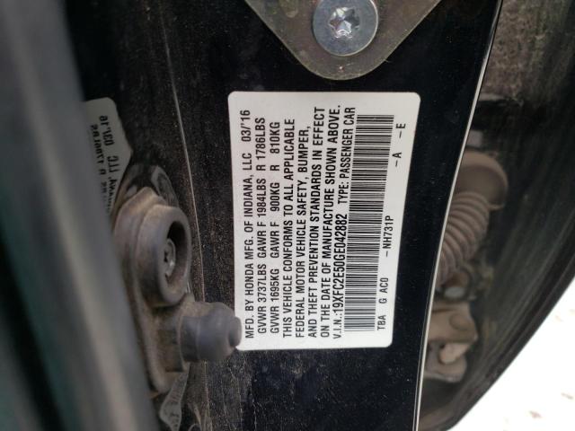 Photo 10 from auction – 2016 HONDA CIVIC LX with VIN 19XFC2E50GE042882