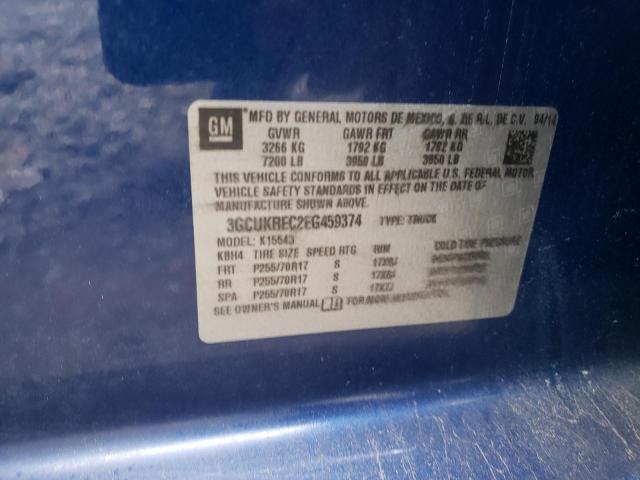 Photo 10 from auction – 2014 CHEVROLET SILVERADO with VIN 3GCUKREC2EG459374