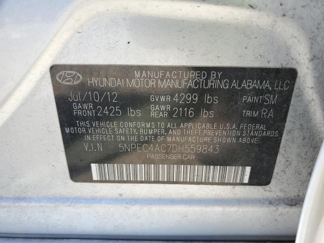 Photo 10 from auction – 2013 HYUNDAI SONATA SE with VIN 5NPEC4AC7DH559843
