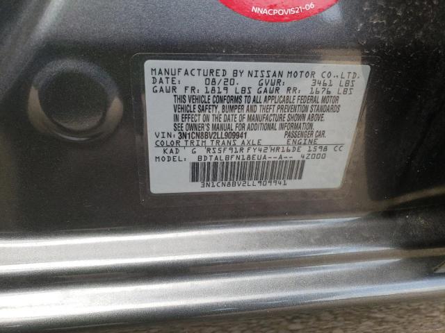Photo 10 from auction – 2020 NISSAN VERSA S with VIN 3N1CN8BV2LL909941