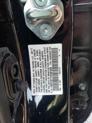 Photo 10 from auction – 2017 HONDA CIVIC EX with VIN 19XFC2F77HE081826