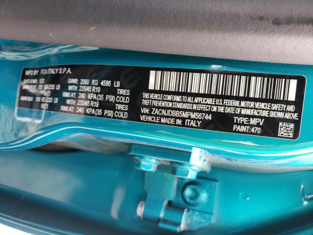 Photo 10 from auction – 2021 JEEP RENEGADE L with VIN ZACNJDBB5MPM56744