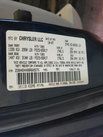 Photo 10 from auction – 2008 DODGE GRAND CARA with VIN 2D8HN54X08R609276