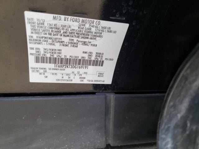 Photo 10 from auction – 2013 FORD TAURUS SHO with VIN 1FAHP2KT3DG169191