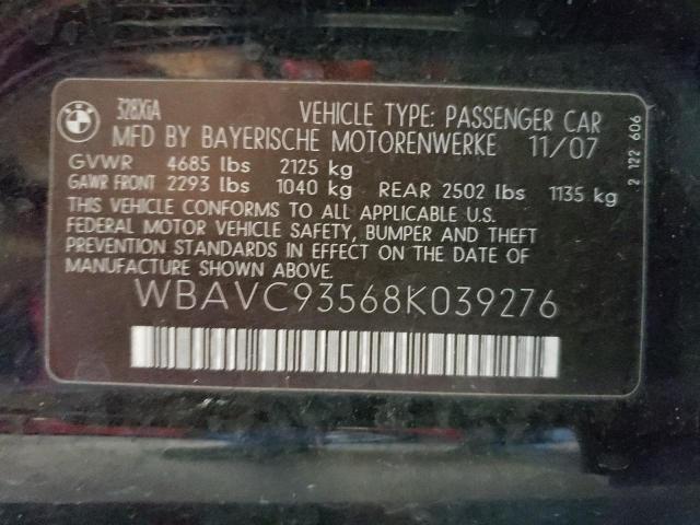 Photo 10 from auction – 2008 BMW 328 XI with VIN WBAVC93568K039276
