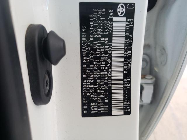 Photo 10 from auction – 2021 TOYOTA COROLLA LE with VIN 5YFEPMAE2MP196991