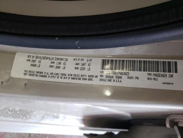 Photo 10 from auction – 2007 CHRYSLER SEBRING TO with VIN 1C3LC56KX7N663023