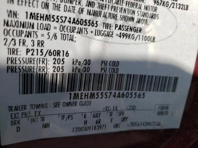 Photo 10 from auction – 2004 MERCURY SABLE LS P with VIN 1MEHM55S74A605565