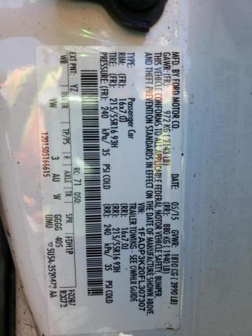 Photo 10 from auction – 2015 FORD FOCUS SE with VIN 1FADP3K20FL307307