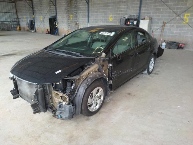 Photo 2 from auction – 2014 HONDA CIVIC LX with VIN 19XFB2F55EE065816