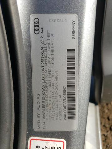 Photo 10 from auction – 2015 AUDI A6 PREMIUM with VIN WAUGFAFC3FN048847