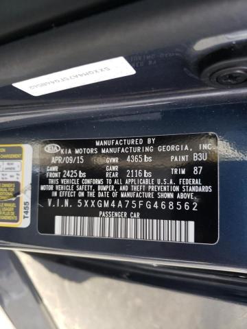 Photo 10 from auction – 2015 KIA OPTIMA LX with VIN 5XXGM4A75FG468562