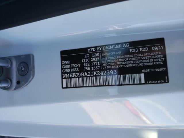 Photo 10 from auction – 2018 SMART FORTWO with VIN WMEFJ9BA2JK242393