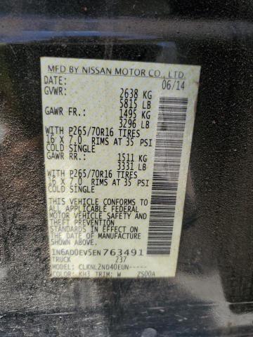 Photo 10 from auction – 2014 NISSAN FRONTIER S with VIN 1N6AD0EV5EN763491