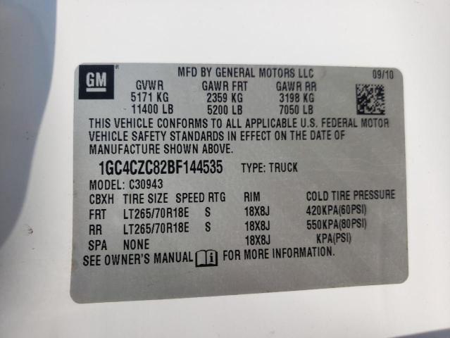 Photo 10 from auction – 2011 CHEVROLET SILVERADO with VIN 1GC4CZC82BF144535