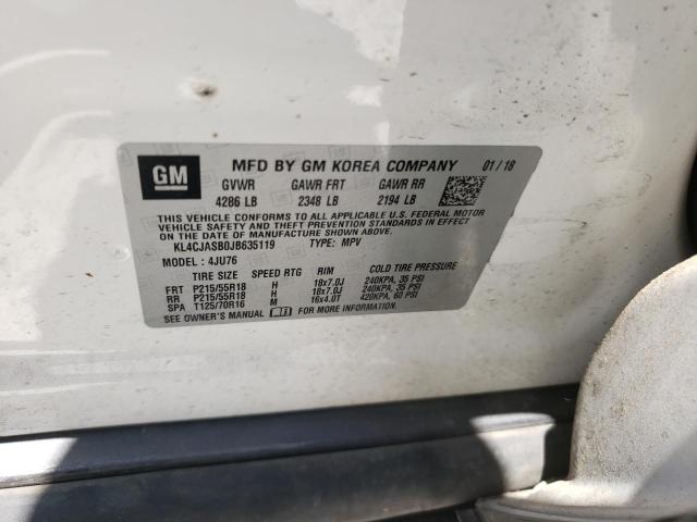 Photo 10 from auction – 2018 BUICK ENCORE PRE with VIN KL4CJASB0JB635119