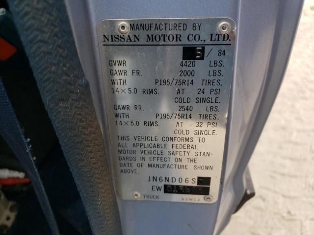 Photo 10 from auction – 1984 DATSUN 720 KING C with VIN JN6ND06S0EW019684