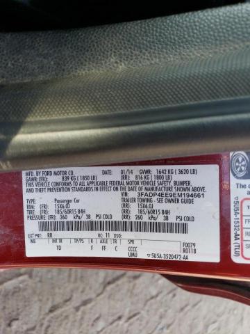 Photo 10 from auction – 2014 FORD FIESTA SE with VIN 3FADP4EE9EM194661