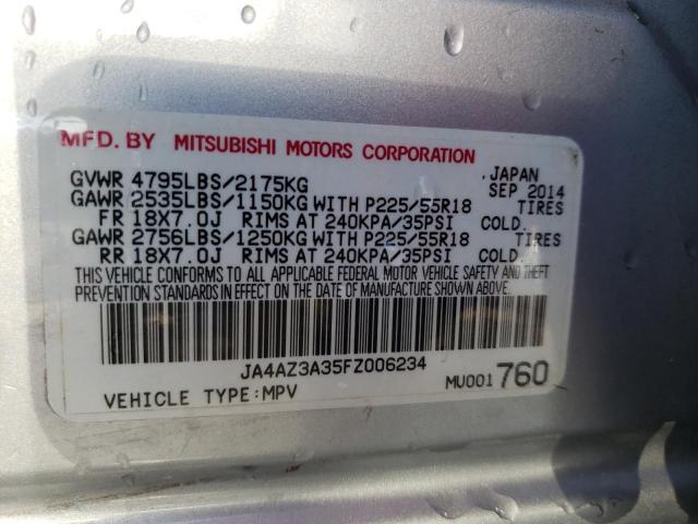 Photo 10 from auction – 2015 MITSUBISHI OUTLANDER with VIN JA4AZ3A35FZ006234