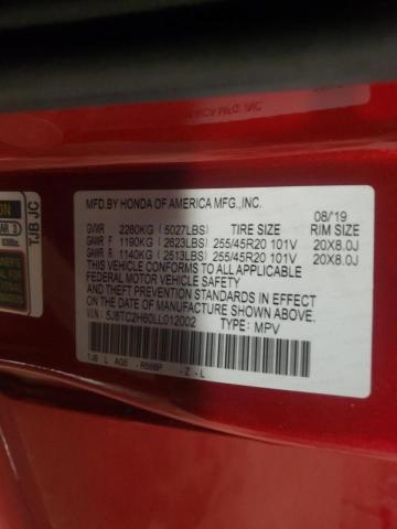 Photo 10 from auction – 2020 ACURA RDX A-SPEC with VIN 5J8TC2H60LL012002