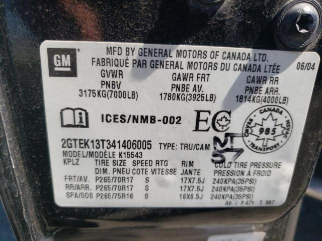 Photo 10 from auction – 2004 GMC NEW SIERRA with VIN 2GTEK13T341406005