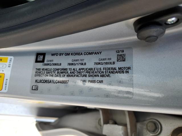Photo 10 from auction – 2020 CHEVROLET SPARK 1LT with VIN KL8CD6SA1LC448687