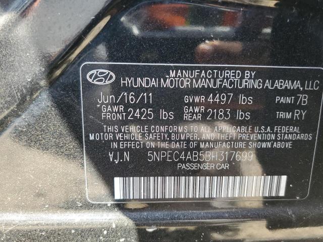 Photo 10 from auction – 2011 HYUNDAI SONATA SE with VIN 5NPEC4AB5BH317699