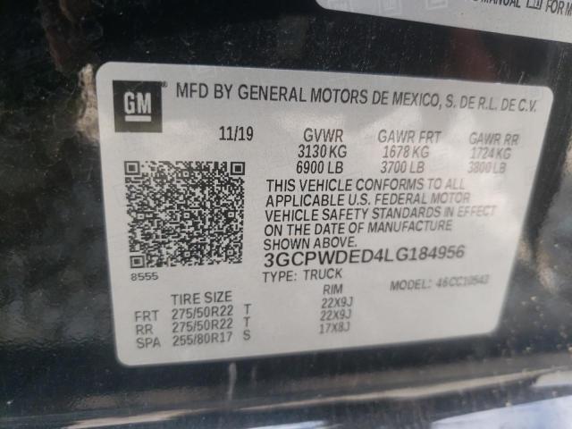 Photo 10 from auction – 2020 CHEVROLET SILVERADO with VIN 3GCPWDED4LG184956