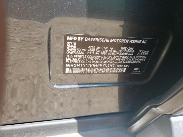 Photo 10 from auction – 2017 BMW X1 XDRIVE2 with VIN WBXHT3C39H5F70181