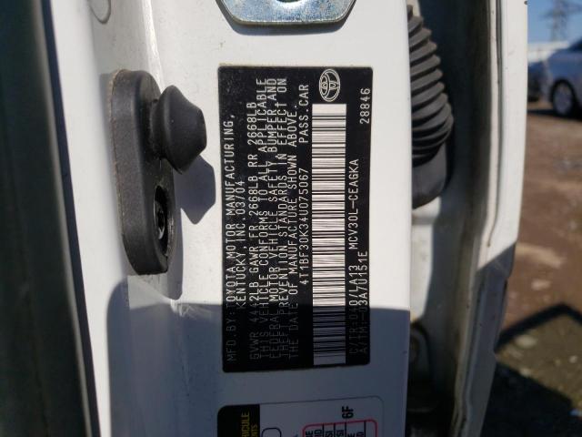 Photo 10 from auction – 2004 TOYOTA CAMRY LE with VIN 4T1BF30K34U075067