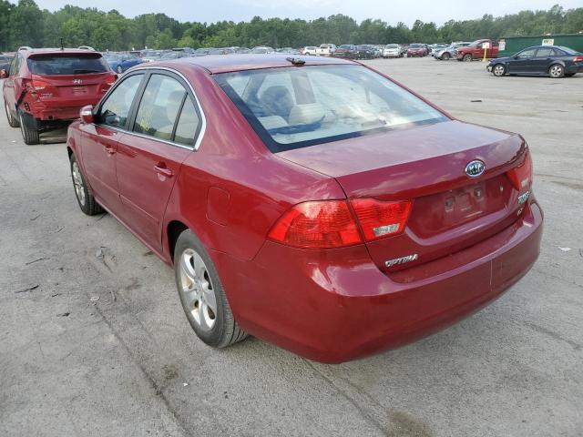 Photo 3 from auction – 2009 KIA OPTIMA LX with VIN KNAGE228295317189